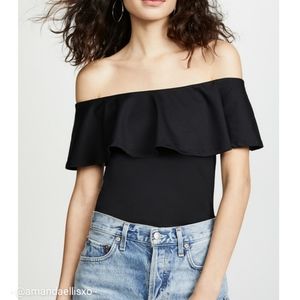 Cotton On Ruffle Off the Shoulder Ribbed Top